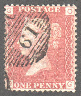 Great Britain Scott 33 Used Plate 134 - OG - Click Image to Close